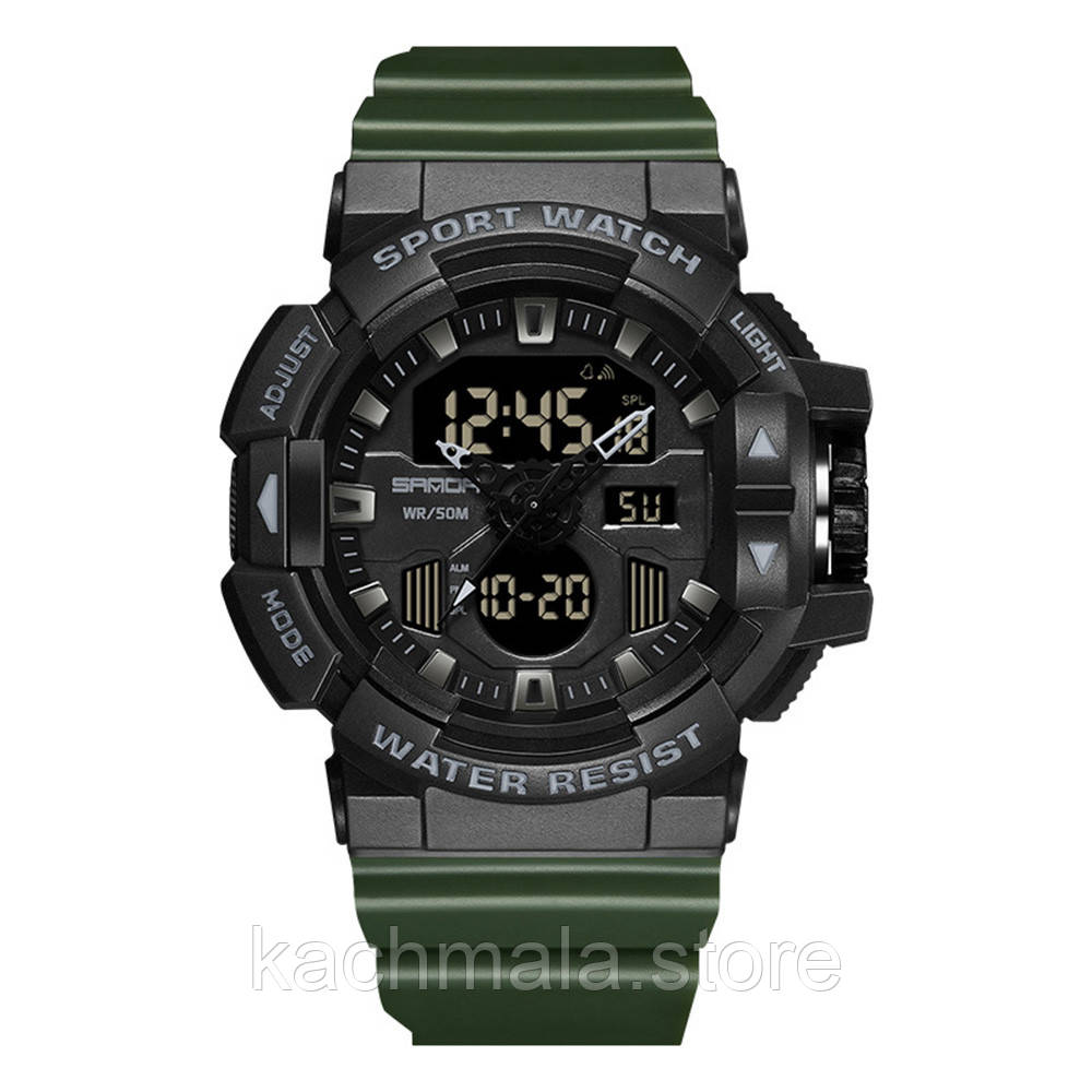 Наручниі годинники Годинник Sanda 3129 Black-Green