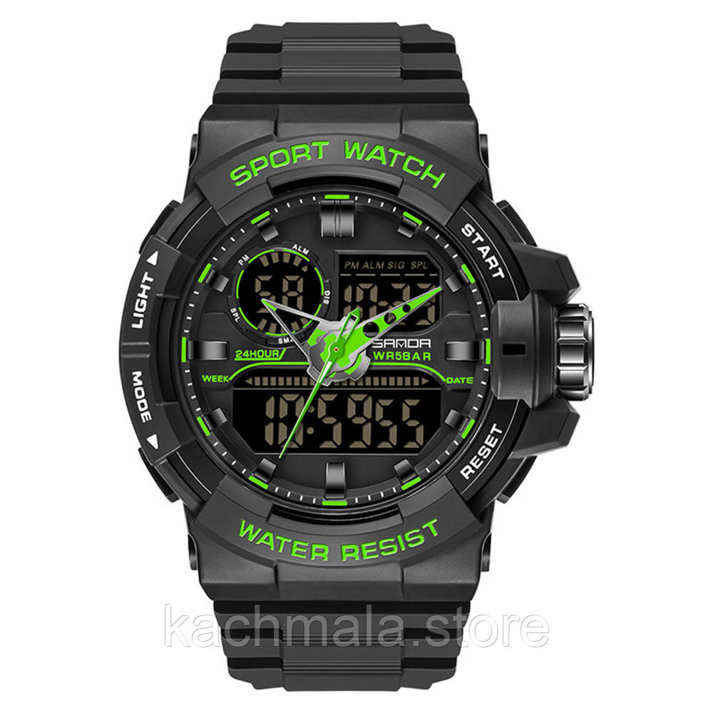 Наручниі годинники Годинник Sanda 6025 Dark Green
