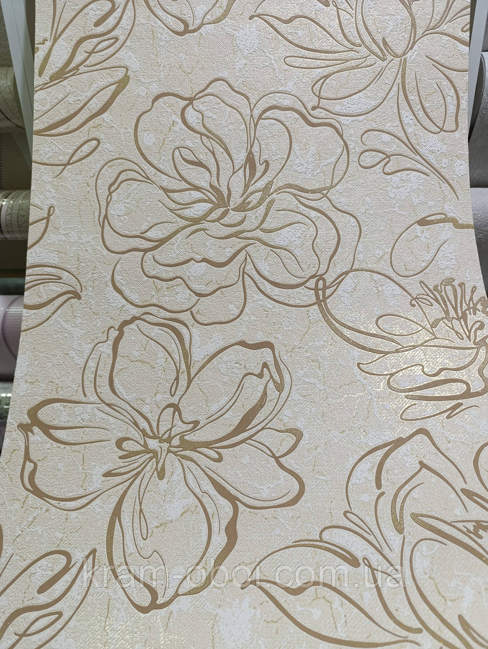 Слов'янські шпалери КФТП вінілові на паперовій основі Comfort 10 метрові 10 м*0,53 9В58 Бенкс 9447-05, фото 1