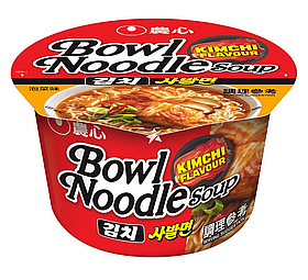 Локшина швидкого приготування Nong Shim боул з кімчі 100г