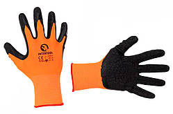 Рукавичка Intertool латексна рифлена 11" (SP-0119) (12 шт.)