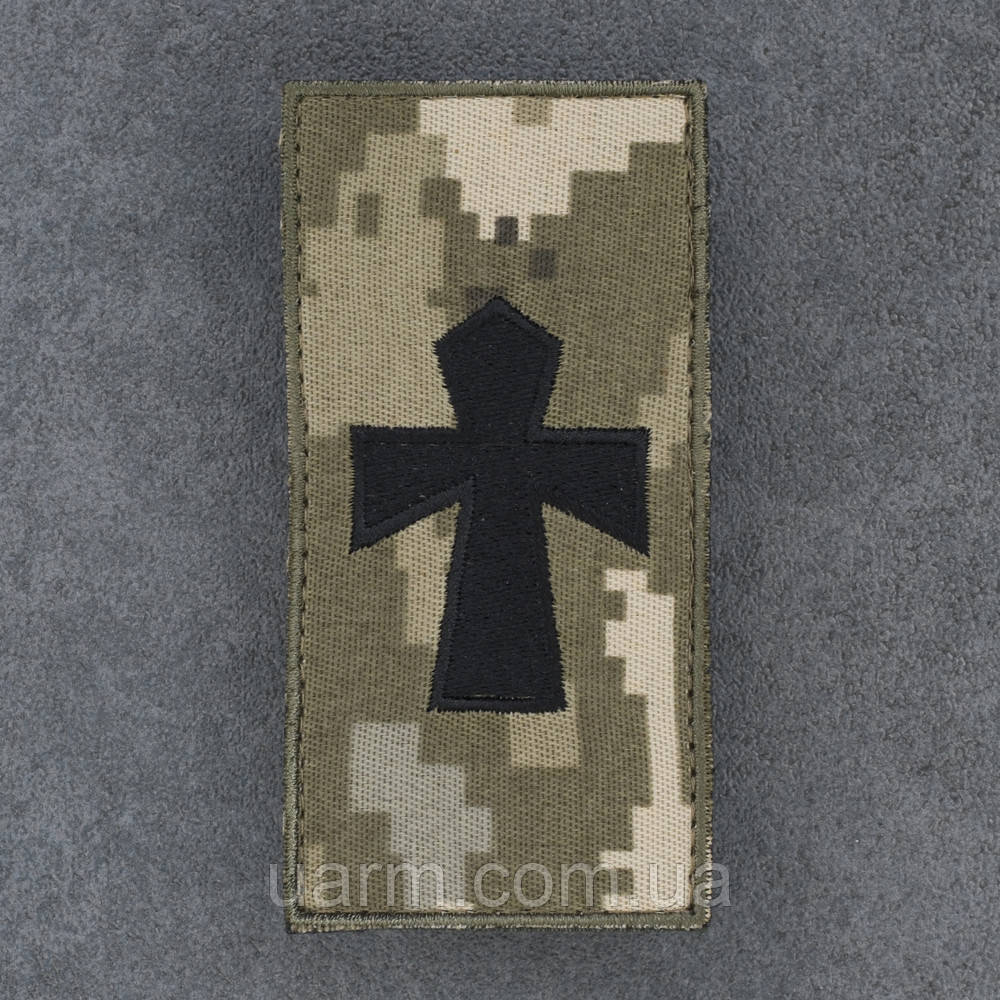 Шеврон хрест капелан піксель, фото 1