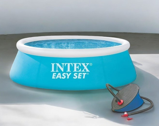 Надувний басейн Intex 28101 з ножним насосом 69611