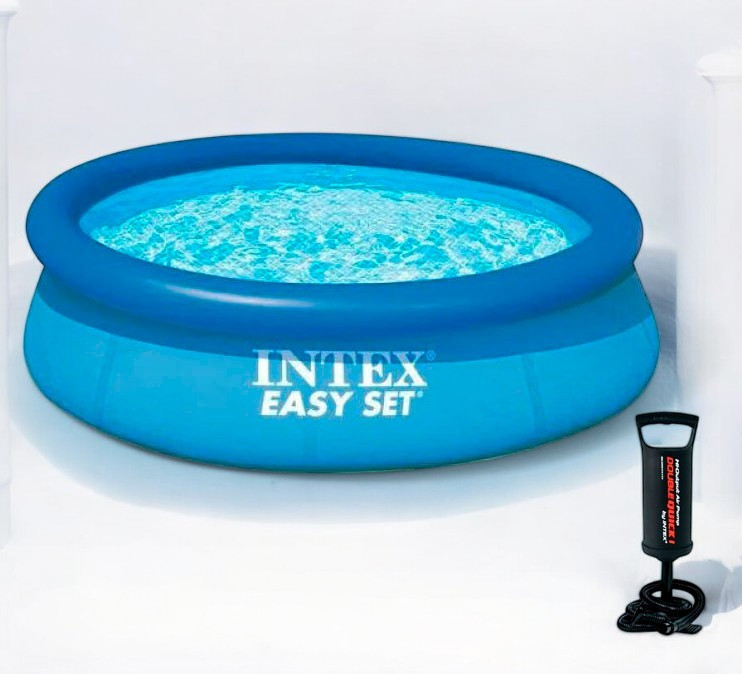 Надувний басейн intex 28110 Easy set 244 х 76 см із насосом