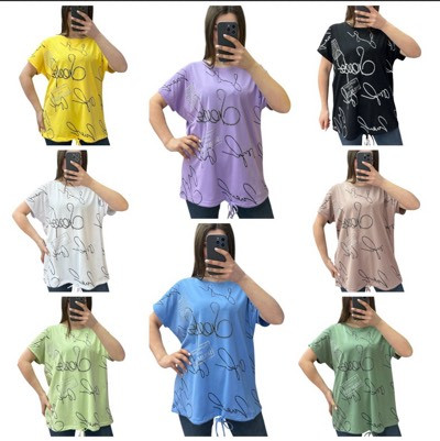 Футболка жіноча на зав'язці 100% котон. Розмір батал L_XL_2XL