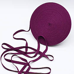 Кіперна стрічка ХБ / колір винний / ширина 1 см / замовлення від 1 метра