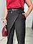 Жіночі штани на запах великих розмірів красиві оригінальні вільні, р. 50/52, 54/56, чорні, сірі, фото 10