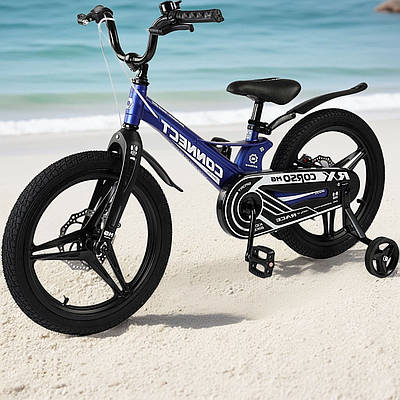 Дитячий велосипед синій лисапед 20" для хлопчика від 8 років Міський велик для тренування балансу і моторики