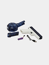 Водний Пістолет Електричний Глок Дитячий Акумуляторний + Дві Обойми Glock 18 Синій, фото 3