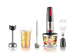 Блендер з чашею 500 мл набір 5 в 1 BITEK BT-337/6499 заглибний подрібнювач 1800 Вт
