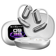 Навушники бездротові Q16 Pro TWS Earbuds з LED дисплеєм, Bluetooth 5.4, ENC, 500mAh Silver