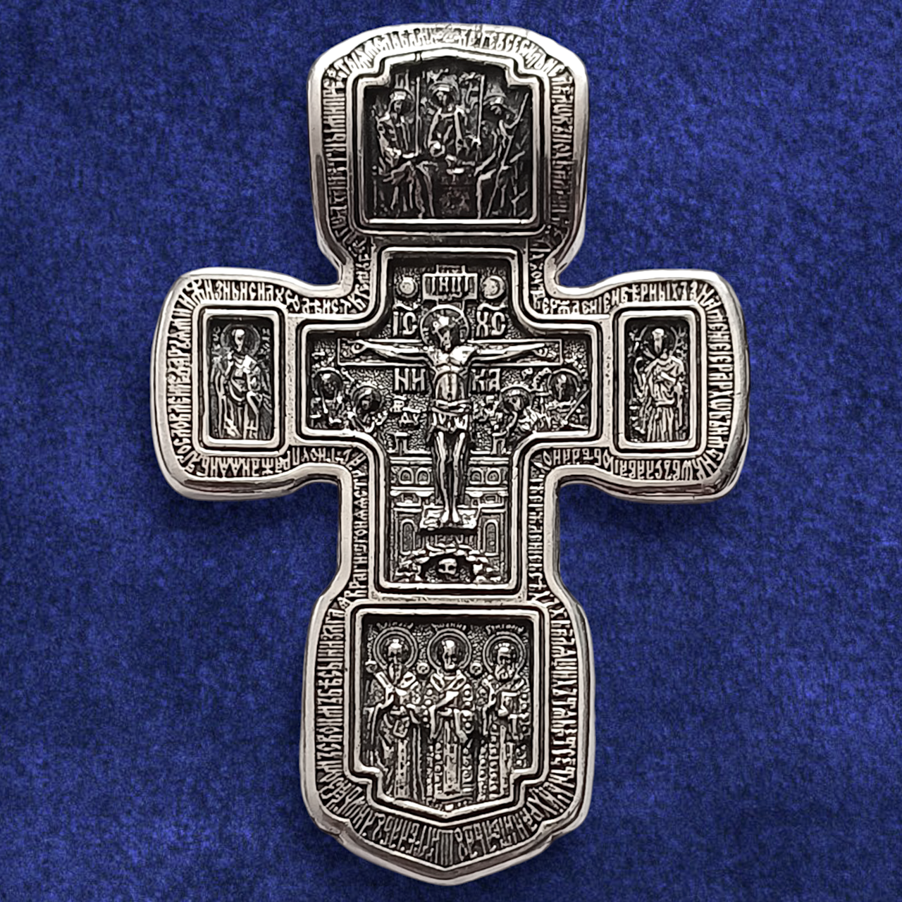 Хрест срібний 21.44 г, чорнений