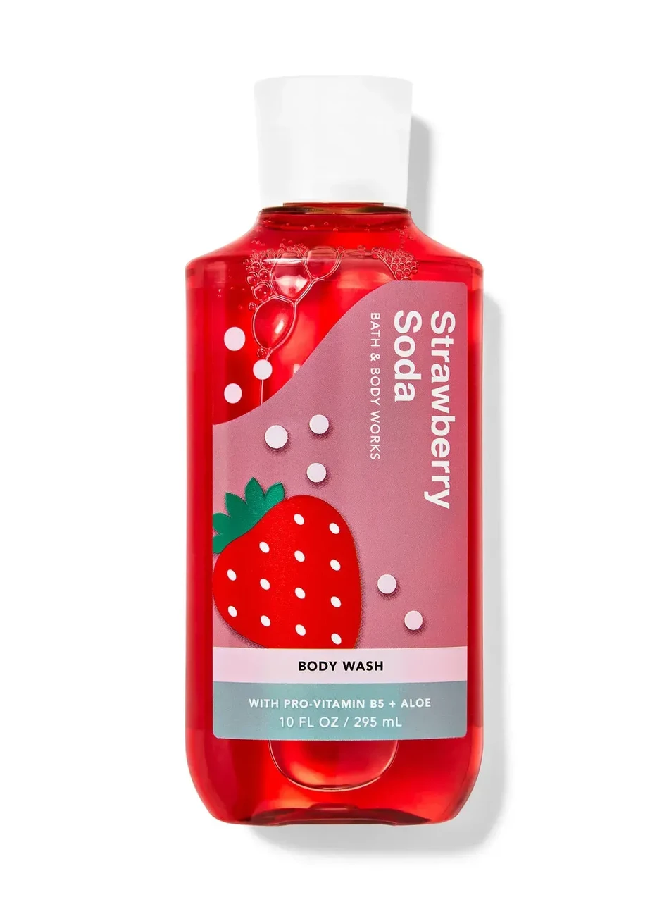 Паруфований гель для душу від Bath & Body Works - Strawberry Soda з США