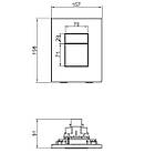 Кнопка зливу для інсталяції KOER подвійна хром 248616 KR5344, фото 3