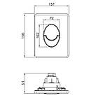 Кнопка зливу для інсталяції KOER подвійна глянцева хром 248619 KR5342, фото 3