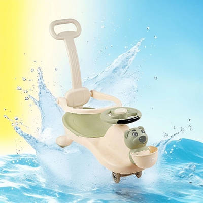 Іграшковий автомобіль каталка для малюків дитяча машинка толокар бебі кар батьківська ручка світло звук бампер