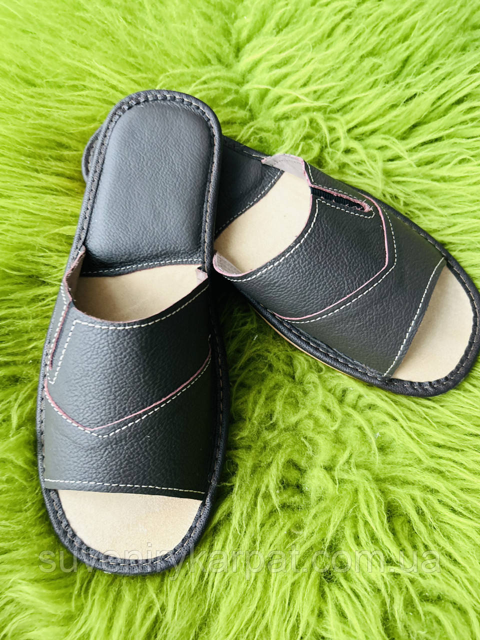 Домашні чоловічі шкіряні капці розміри 41 44 45, фото 1