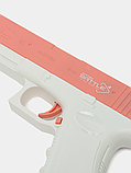 Водний Пістолет Електричний Глок Дитячий Акумуляторний + Дві Обойми Glock 18 Рожевий, фото 7