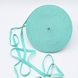 Кіперна стрічка ХБ / колір ментол / ширина 1 см / замовлення від 1 метра