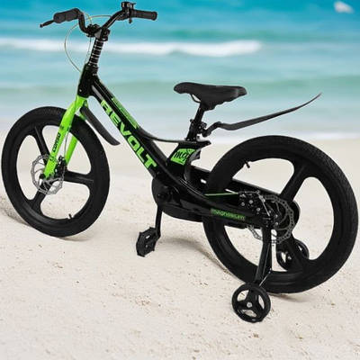 Крутий дитячий велосипед чорний велобайк хлопчикові 20" Колісний транспорт новачкові для навчання їзді та прогулянок