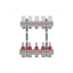 Колектор з витратомірами Thermo Alliance Standart 1" 5 виходи SD235W5