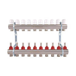 Колектор з витратомірами Thermo Alliance Standart 1" 10 виходів SD235W10