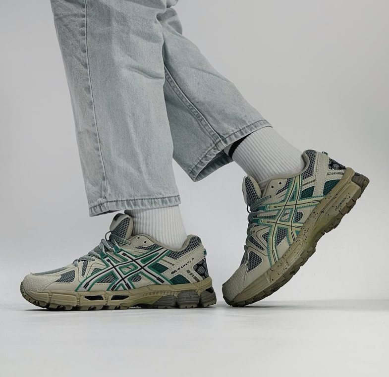 Чоловічі кросівки Asics Gel Kahana 8 Mint Beige Green Асикс Гель Кахана бежево-зелені