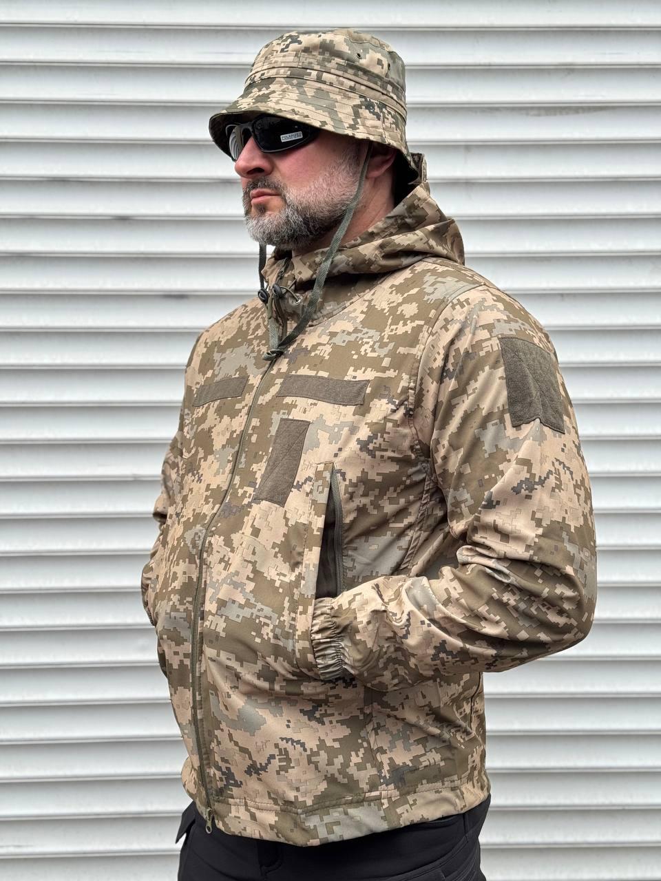 Тактична куртка, вітровка \ піксель, фото 1