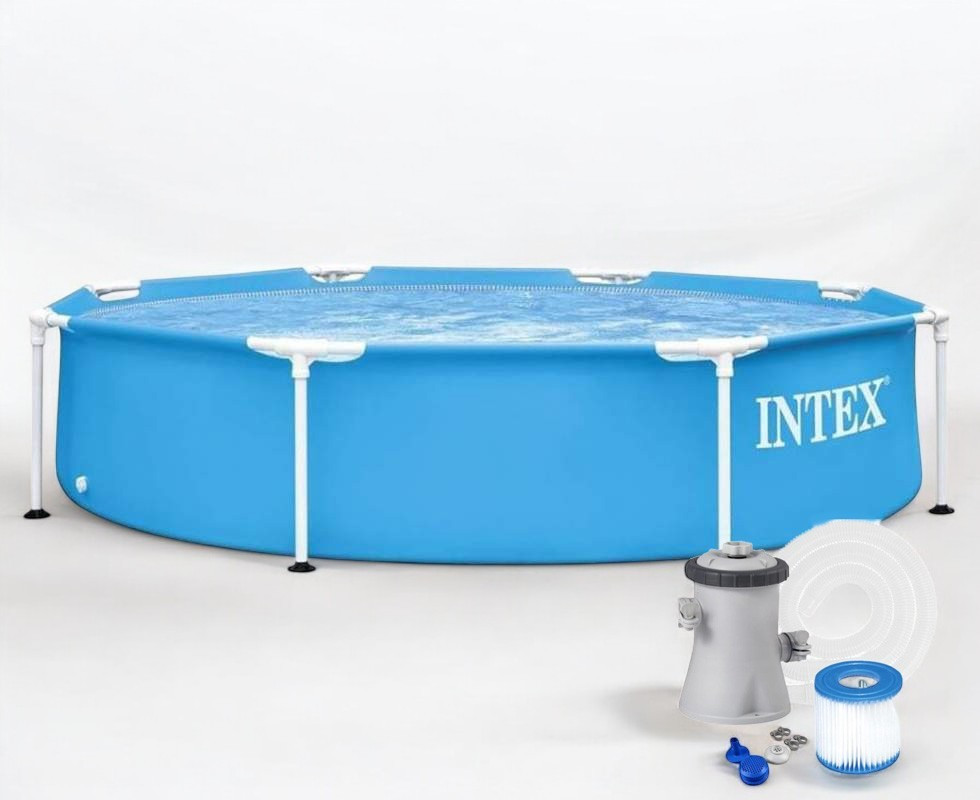 Каркасний басейн Intex 28205 з фільтром насосом 28604 2 006 л/ч, фото 1