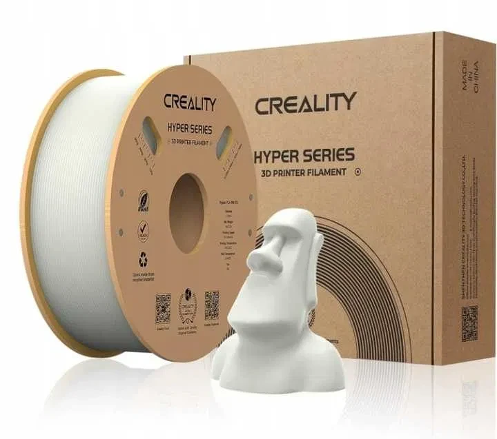 Hyper PLA пластик для 3D принтера CREALITY 1кг, 1.75мм White, фото 1