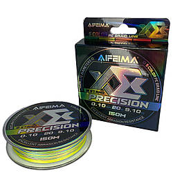 Шнур Feima Precision 8X 150м 5 Color PE Braid Line 0,10мм/9.10кг