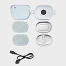 Ланчбокс із підігрівом об'ємом 1 л на два контейнери з кришками ZKFH-001 220V, фото 3