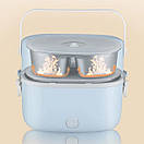 Ланчбокс із підігрівом об'ємом 1 л на два контейнери з кришками ZKFH-001 220V, фото 9