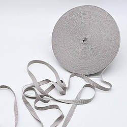 Кіперна стрічка ХБ / колір світло-сірий / ширина 1 см / замовлення від 1 метра
