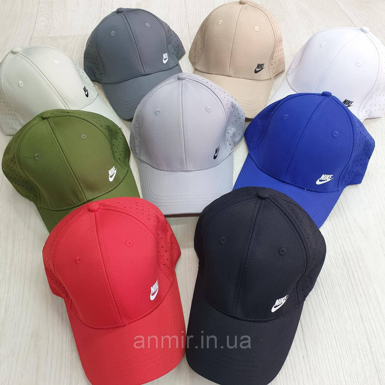 Кепка чоловіча NIKE з перфорацією котон розмір 56-58, кольору міксом