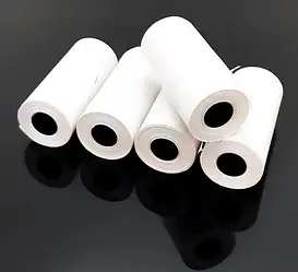 Папір білий для дитячого термопринтера. Папір для мобільного міні термопринтера