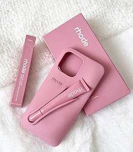 Чохол RHODE на iPhone 15 pro max Ribbon з блискосм для губ