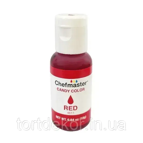 Барвник для шоколаду Chefmaster Червоний Red, 20 г, фото 1