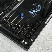 Нарди скляні у поєднанні з деревом LION 50×24×6см подарункові, фото 8