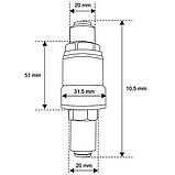 Редуктор тиску для зворотного осмосу Kaplya FPV-0104-50, фото 5