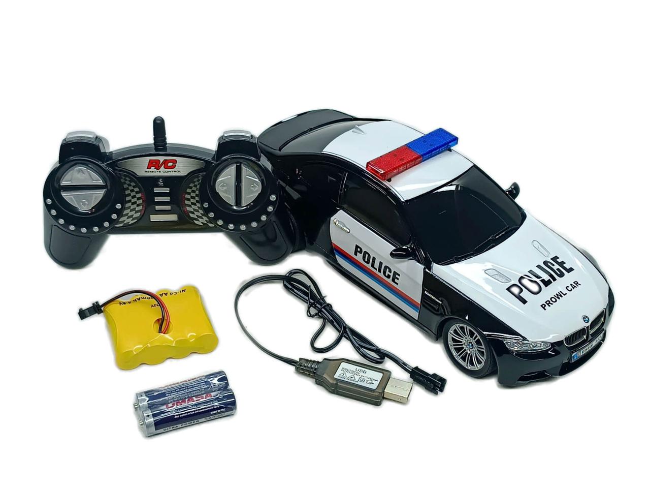 Поліцейська машина «BMW M3» на радіокеруванні, (24 см), чорна 866-1803PB, фото 1