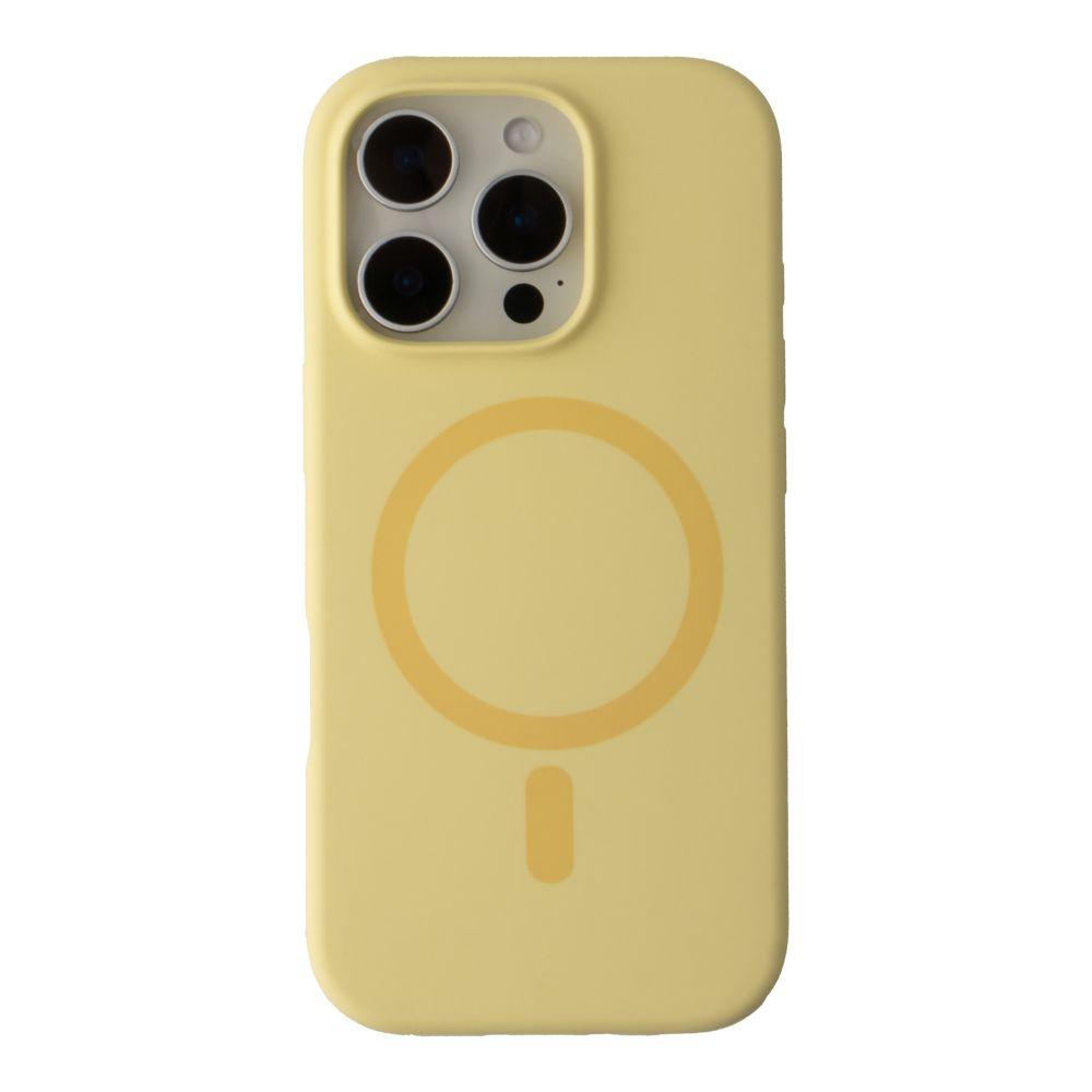 Чохол Glow Silicone Case with Magsafe для iPhone 16 Pro Max Колір Yellow