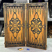 Нарди дерев'яні подарункові Вовк 46×23см, фото 3