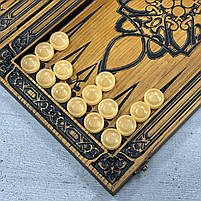 Нарди дерев'яні подарункові Вовк 46×23см, фото 9