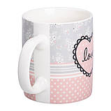 Чашка керамічна з малюнком 400 (мл) для кави та чаю RX-N240143PK, фото 2