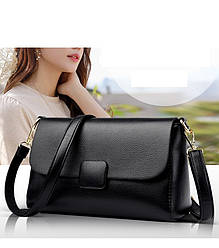 Жіноча  квадратна сумка з натуральної шкіри