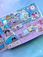 Альбом на ліпучках Будиночок Весна 2 Тока Бока великий А4 формат багато одягу та деталей для дівчат від 3 років та старше