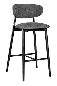 Стілець барний Panda New масив ясена чорний / тканина Superior 19 TM Lovko