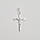 Хрестик зі срібла гладенький з розп'яттям класичний для ланцюжка, фото 5