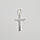 Хрестик зі срібла гладенький з розп'яттям класичний для ланцюжка, фото 7